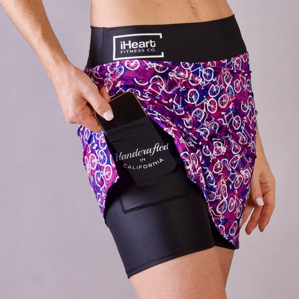 The Purple Cyclist Skort by iHeart Fitness Co.