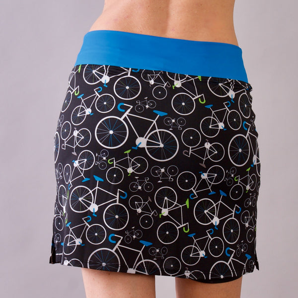 The Noir Cyclist Skort by iHeart Fitness Co.