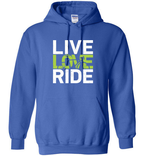 "Live. Love. Ride!" Cycling Hoodie