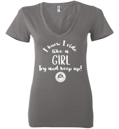 "Ride Like a GIRL" Ladies Cycling T-Shirt