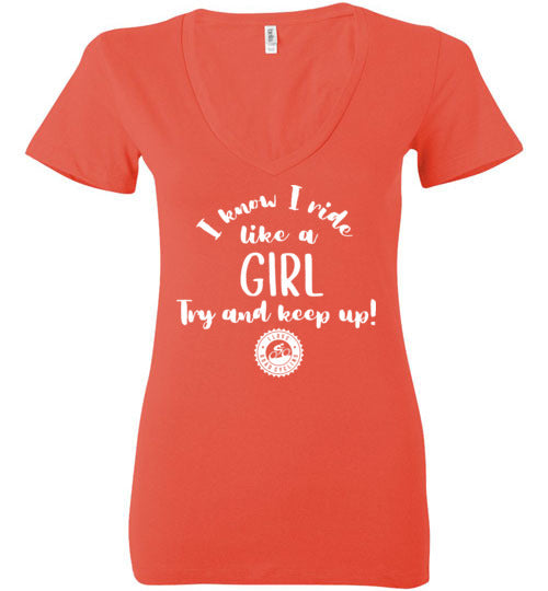 "Ride Like a GIRL" Ladies Cycling T-Shirt