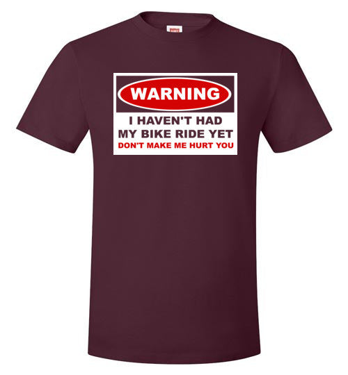 "Warning" Mens Cycling T-Shirt