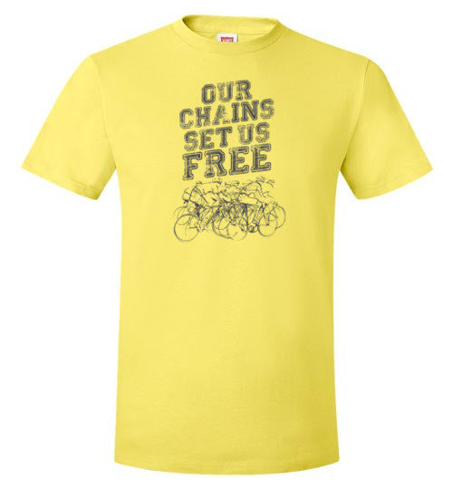 "Our Chains Set Us Free" Mens Cycling T-Shirt
