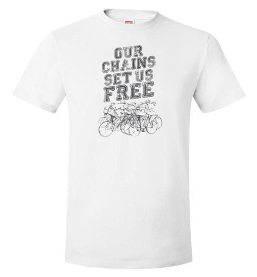 "Our Chains Set Us Free" Mens Cycling T-Shirt