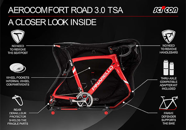 SCICON AeroComfort Road 3.0 TSA Bike Travel Bag