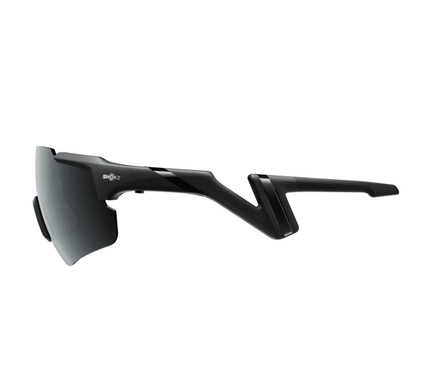 Shokz bone conduction sunglasses, side view 
