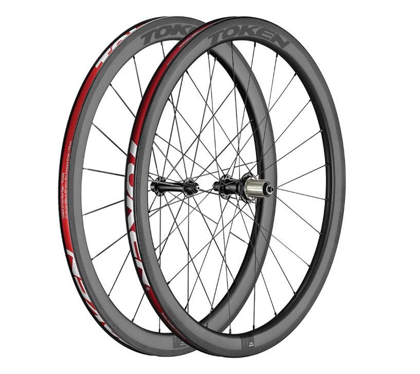Token C45 Disc 45mm Carbon Clincher Road Racing Wheelset Shimano/SRAM