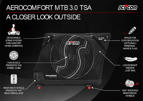 SCICON AeroComfort MTB 3.0 TSA Bike Travel Bag
