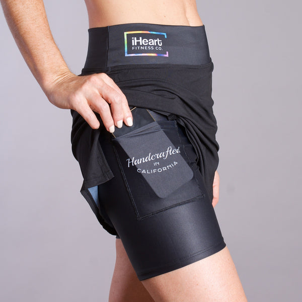 The Black Skort by iHeart Fitness Co.